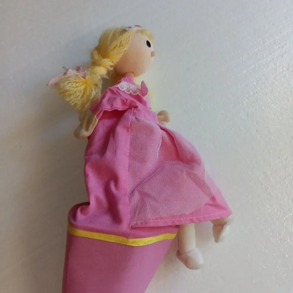 Moravska Ustredna Cone Puppets Princess And Clown Vintage Imagination Fun Toys
